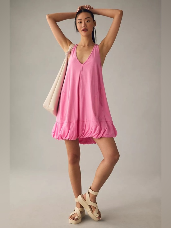Anthropologie Dresses & Skirts - Daily Practice Anthropologie Bubble- Hem Dress Pink